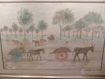 Luigi de Angelis Ischia olio su tela