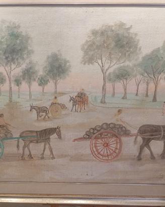 Luigi de Angelis Ischia olio su tela