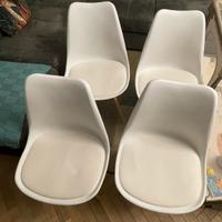 Set 4 sedie sala pranzo/soggiorno/camera