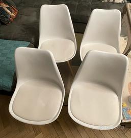 Set 4 sedie sala pranzo/soggiorno/camera