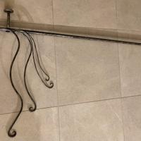 Bastone per tenda in ferro battuto