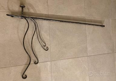 Bastone per tenda in ferro battuto