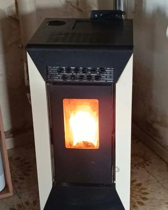 Stufa pellet 9 kw canalizzata con canna fumaria