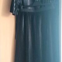 Completo maglia gonna donna pelle nero