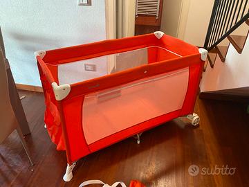 Lettino da viaggio con materasso + fasciatoio