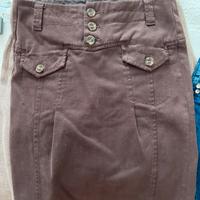 Gonna tipo jeans marrone