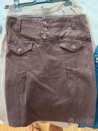 Gonna tipo jeans marrone