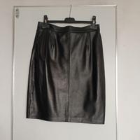 Gonna al ginocchio in pelle