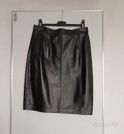 Gonna al ginocchio in pelle