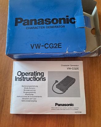 Titolatrice Character Generator Panasonic VW-CG2E