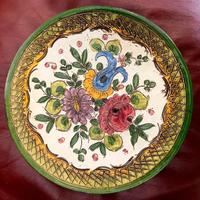 Piatto Decorativo in Ceramica Dipinta a Mano