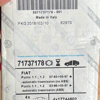 PATIGLIE FRENI FIAT 71737178