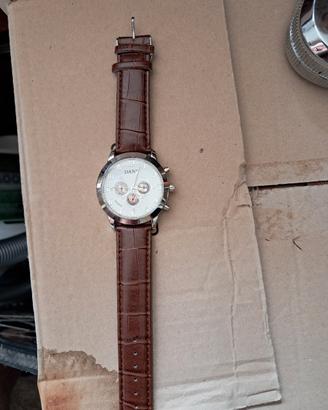 
orologio nuovo anni 80 uomo cinturino pelle 70 90