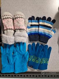 Cappellini sciarpe guanti bambina 4-6 anni