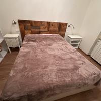 Letto matrimon.con contenitore e materasso incluso