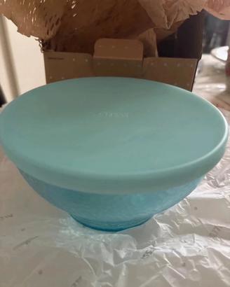 Alessi, contenitore in vetro, coperchio silicone