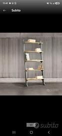 LIBRERIA SCAFFALE DIALMA BROWN SERIE INDUSTRIAL