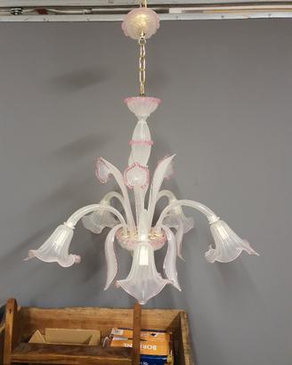 lampadario in vetro di murano 