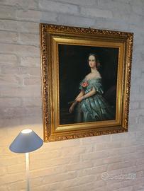 QUADRO DI DAMA DELL'800
