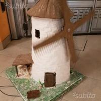 Mulino a vento per presepe