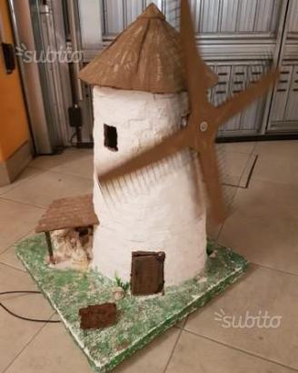 Mulino a vento per presepe