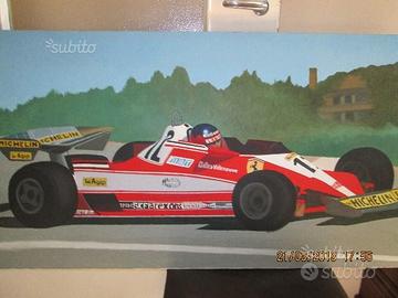 Quadro FERRARI 312 T 3 Gilles Villeneuve