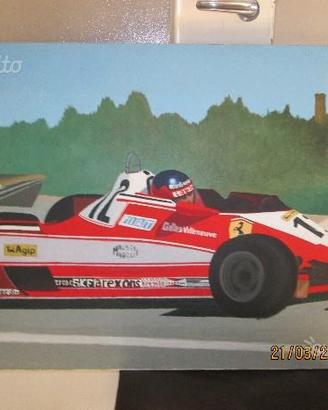 Quadro FERRARI 312 T 3 Gilles Villeneuve
