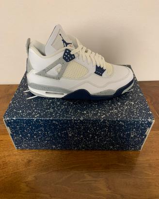 Air Jordan 4 White/Midnight Navy
