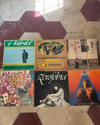 11 album vinili 33 1/3 giri con lievi sgraffi
