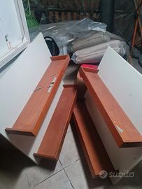 Mensole con pannello in legno