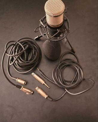 Microfono a Condensatore con Treppiede e Accessori