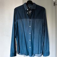 Camicia in denim - cotone blu scuro h&m Oxford