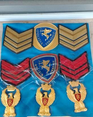 Gradi, fregi, e placche Polizia Stradale 