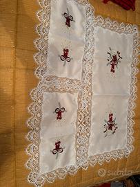 Tris di centrini di natale