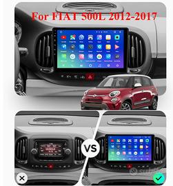 Navigatore fiat 500l 500 l android touch carplay