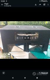 doppio sub woofer da 800 watt in cassa 
