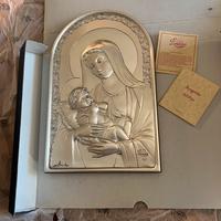 Quadro Madonna in argento