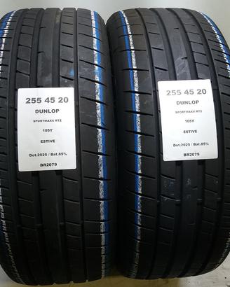 2 GOMME 255 45 20 DUNLOP BR2079