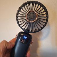 Mini ventilatore portatile 5 velocità display digi