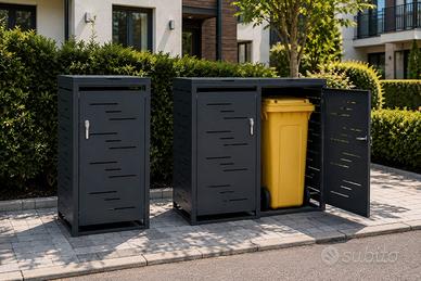 PORTA BIDONI IMMONDIZIA CONDOMINI RISTORANTI 
