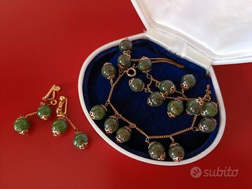 Parure vintage in giada imperiale
