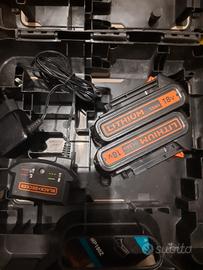 2x Batteria+Caricabaterie+Valigetta Black Decker