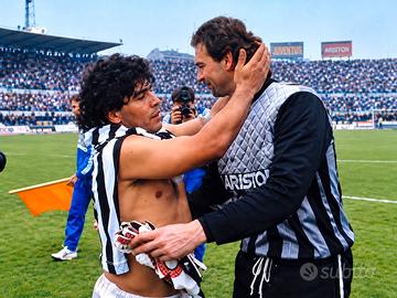fotografia Maradona Juventus vs Napoli 