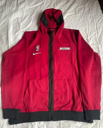 Felpa con cappuccio Nike NBA Miami heat con zip