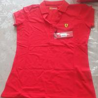 polo cotone donna woman puma ferrari nuova