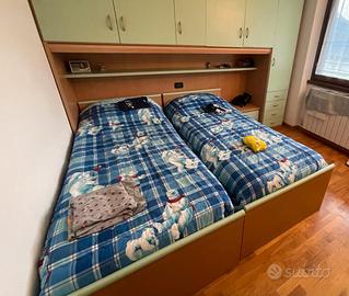 2 letti singoli 80 x 190 (materasso incluso)
