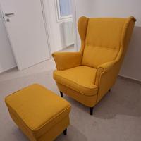 Poltrona Strandmon Ikea gialla
