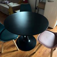 Tavolo rotondo nero 90 cm