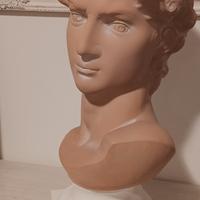 Busto arredo in terracotta