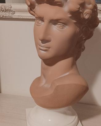 Busto arredo in terracotta
